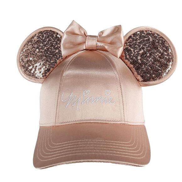 Jerry Leigh Disney Women's Minnie Mouse Baseball Cap with 3D Bling Ears - Picture 1 of 3